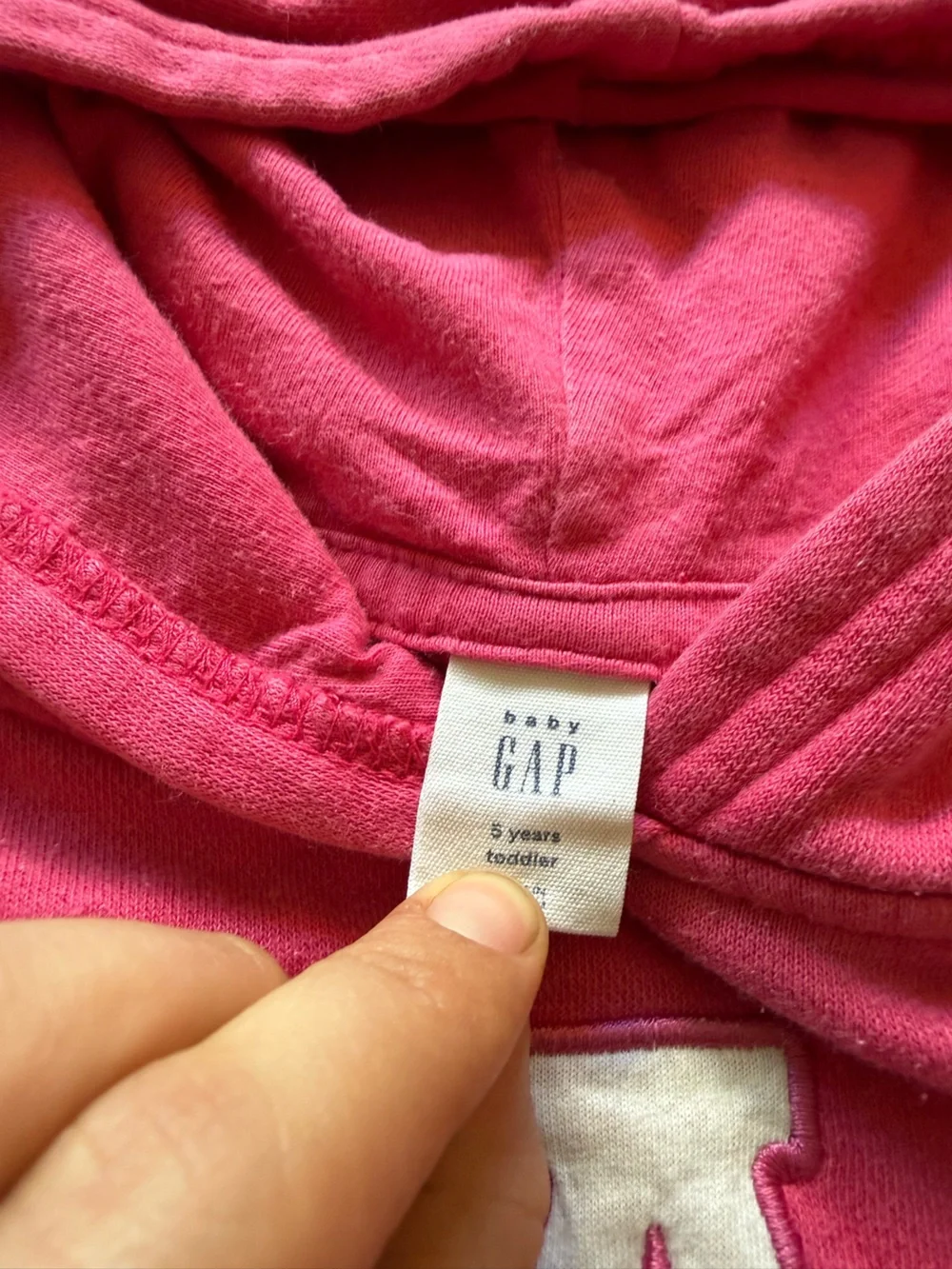 Gap pink toddler hoodie